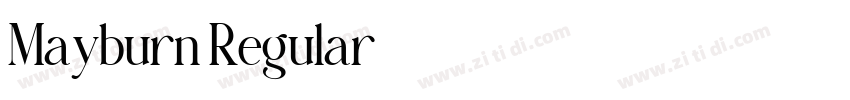 Mayburn Regular字体转换 Mayburn Regular字体转换